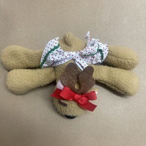 Hallmark Rhonda Reindeer Stuffed Animal Plush Christmas Red Bow Dress
